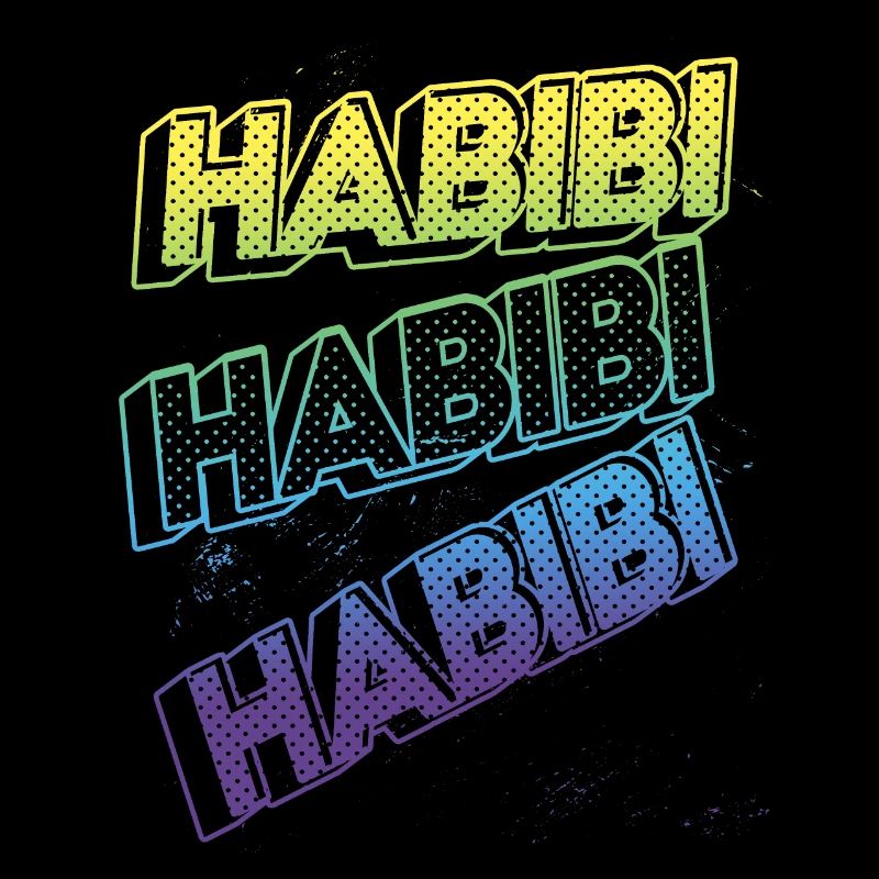 Effet de texte 3D - Habibi