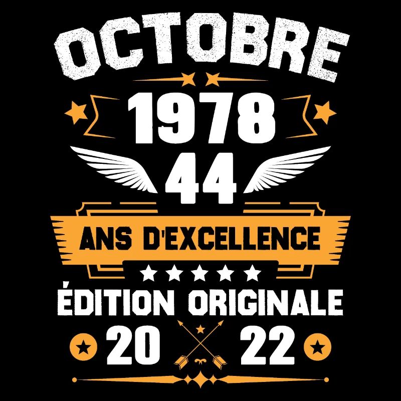 Octobre 1978 Idée Cadeau D'anniversaire 44 Ans