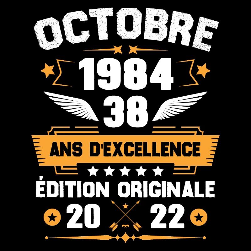 Octobre 1984 Idée Cadeau D'anniversaire 38 Ans