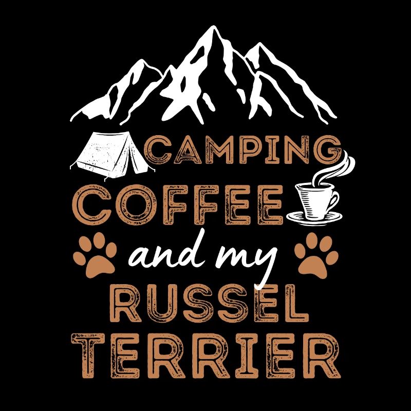 Russell Terrier Coffee Camping Dog Cafe