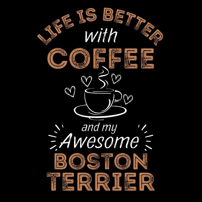 Boston Terrier Coffee Dog Cafe