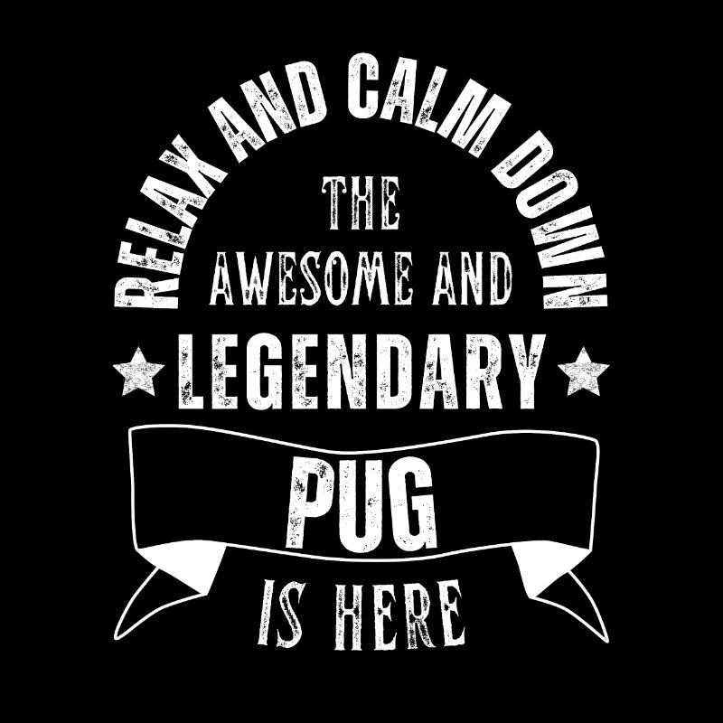 Relax my Legendärer Mops ist hier Retro