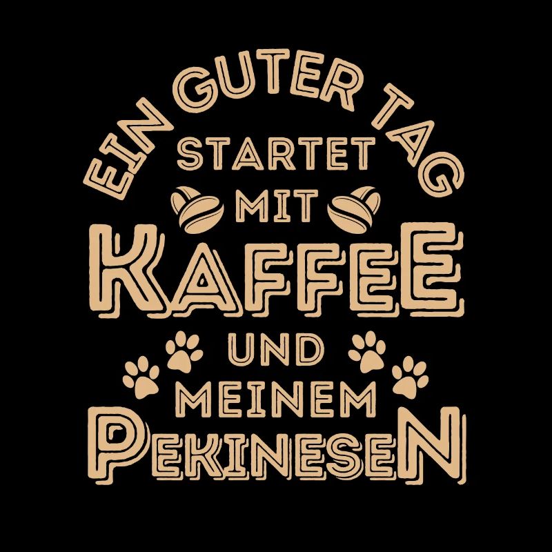 Pekinese Kaffee Hund Cafe
