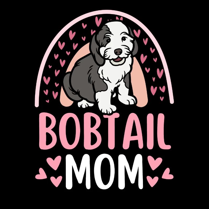Cute Bobtail Dog Lover Kawaii