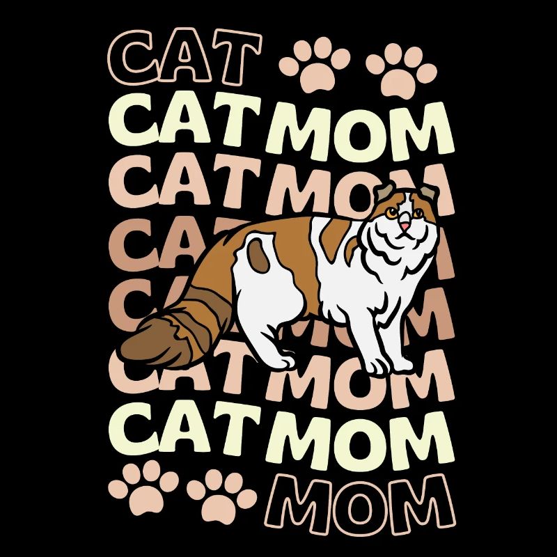 Mignon American Curl Cat Maman