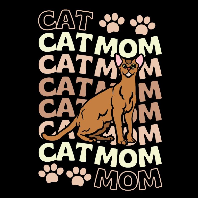 Süße Abessinier Katze Mama