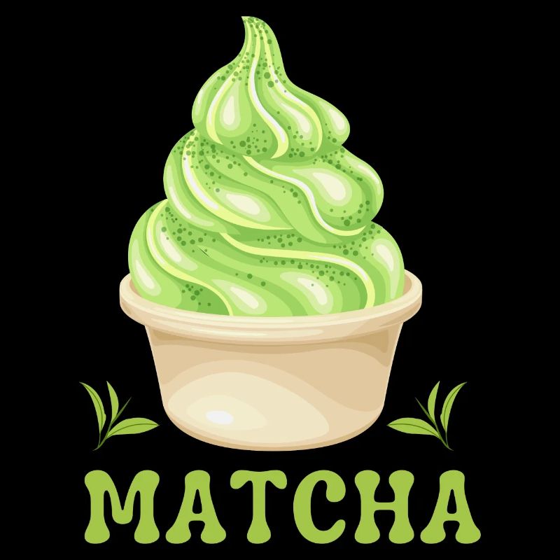 Été crème glacée thé matcha