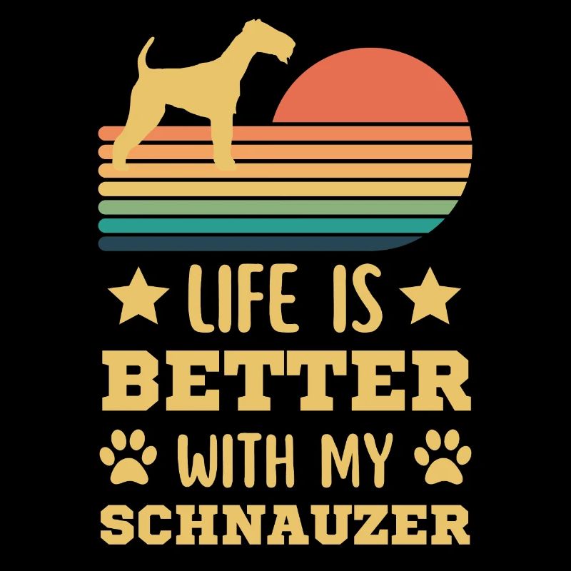 Legendärer Schnauzer Vintage Retro