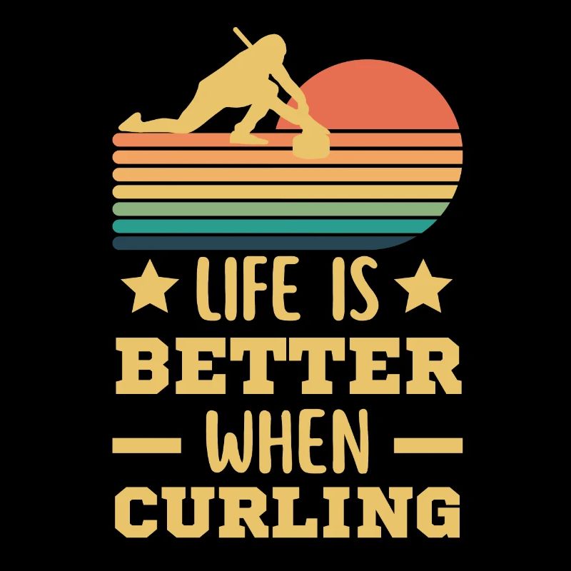 Curling rétro vintage