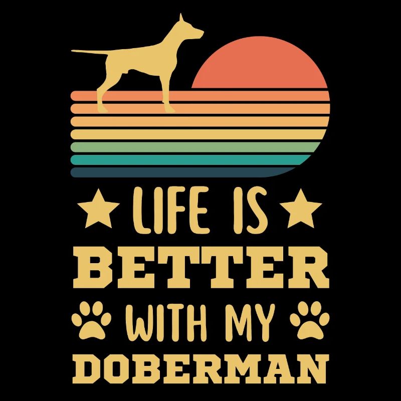 Doberman Vintage Rétro