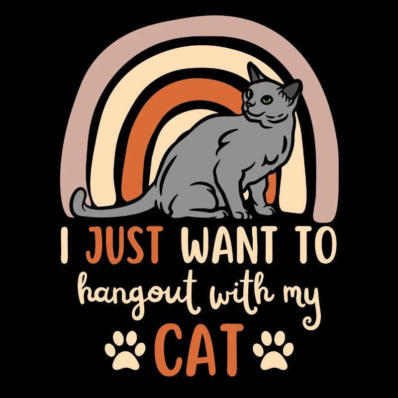 Mignon chat bleu russe