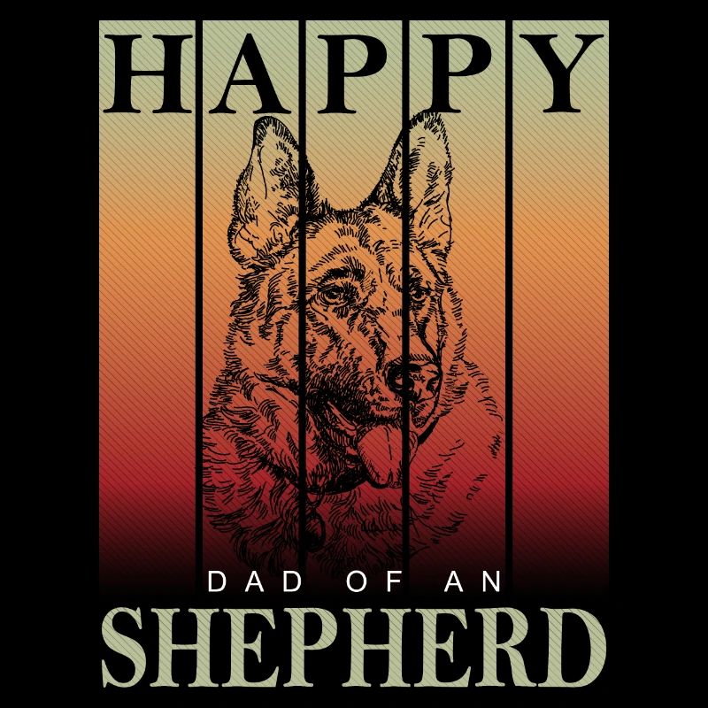 Happy Schäferhund Dad