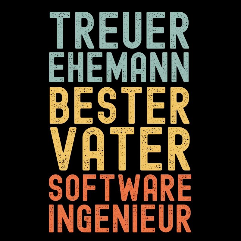 Ehemann Vater Softwareingenieur Retro Vintage