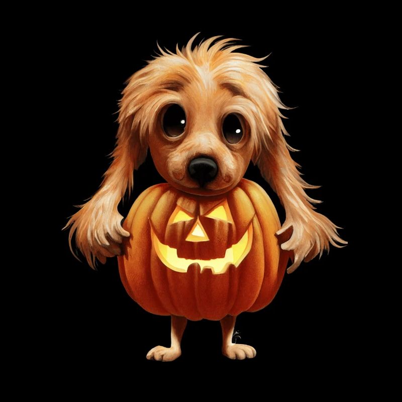 Mignon petit chien d'halloween
