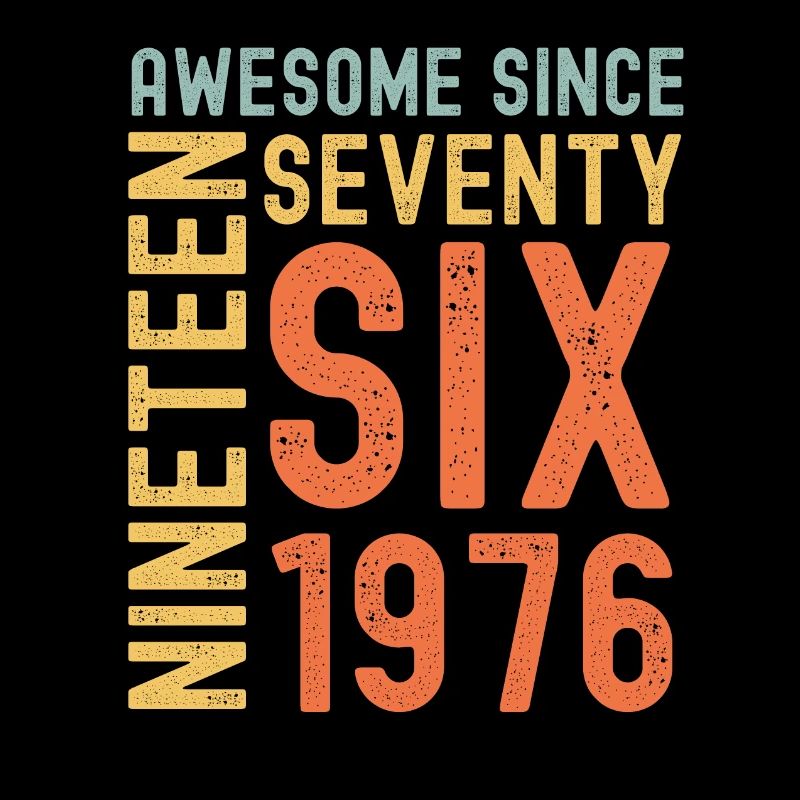 Awesome since 1976 Geburtstag Geschenk Jahreszahl