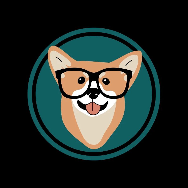 Corgie Dog Hund Nerd Nerdie