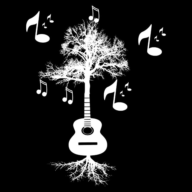 Guitar Tree Funny Halloween design Gift For Men