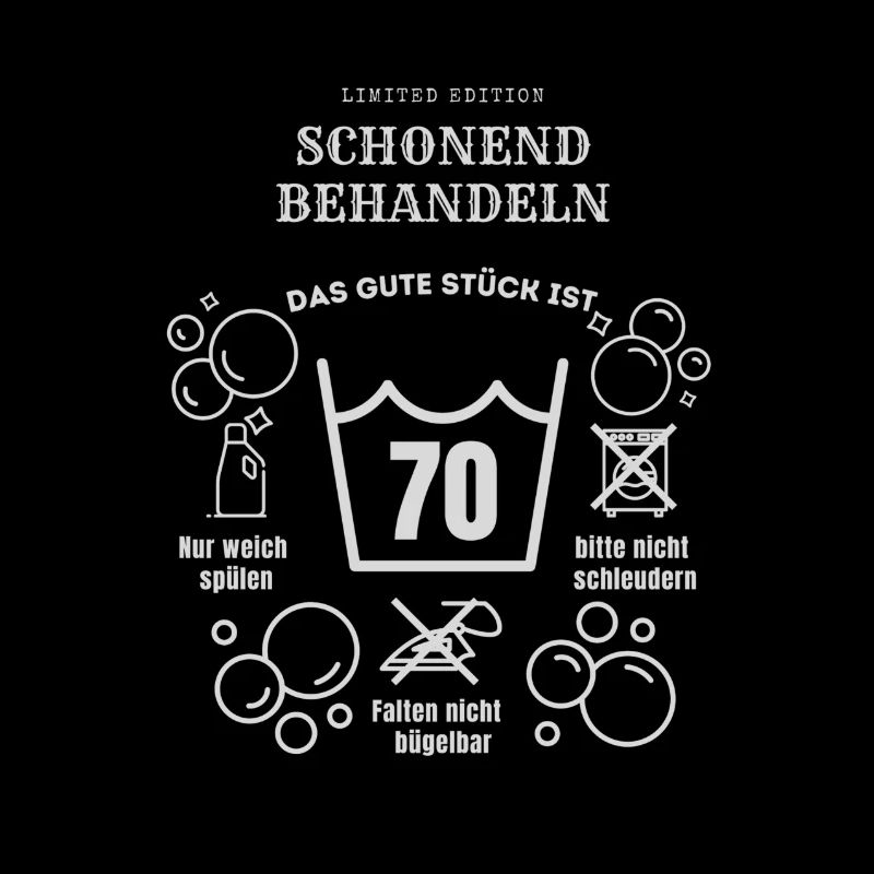 Schonend behandeln 70 Jahre Geburtstag Geschenk