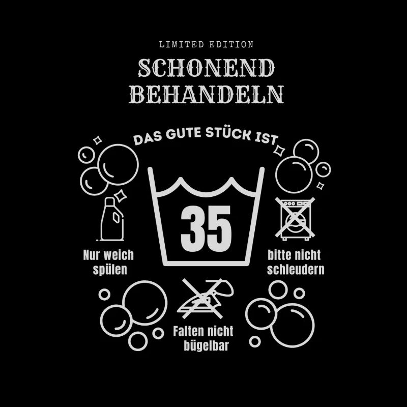 Schonend behandeln 35 Jahre Geburtstag Geschenk