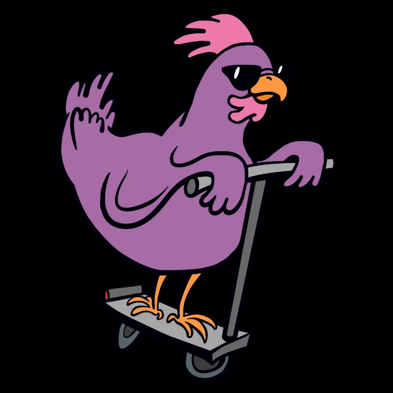 Poulet scooter
