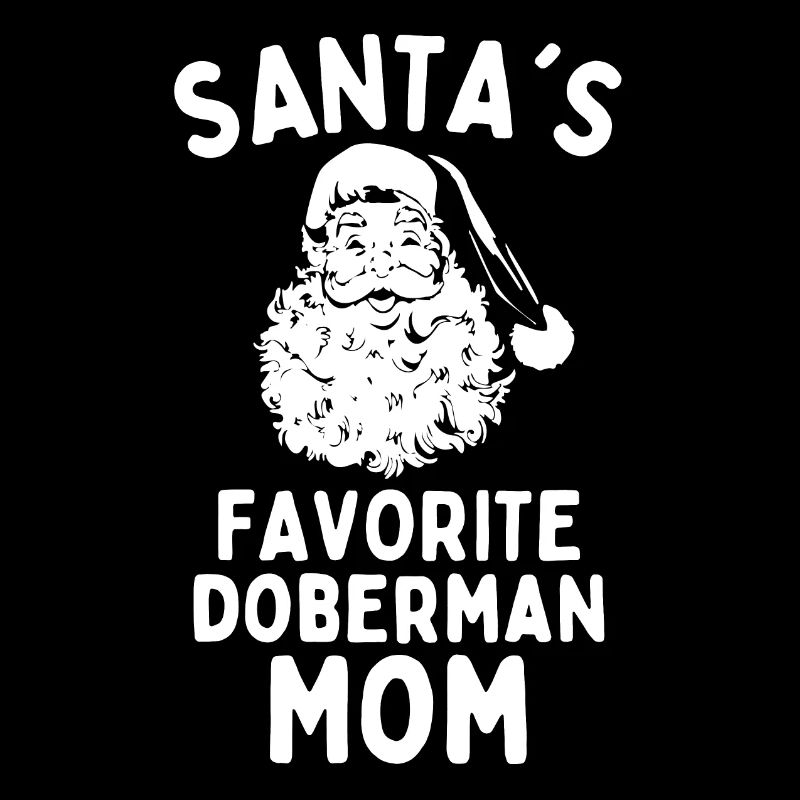 Maman Doberman de Noël La maman chien préféré du Père Noël
