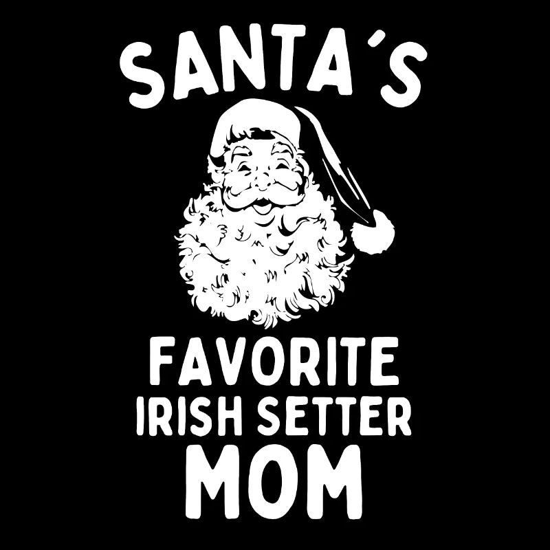 Noël Irish Setter maman Le chien préféré du Père Noël