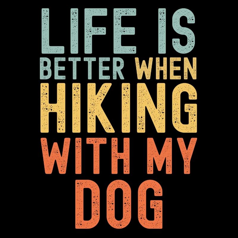 Hund Wanderhund retro