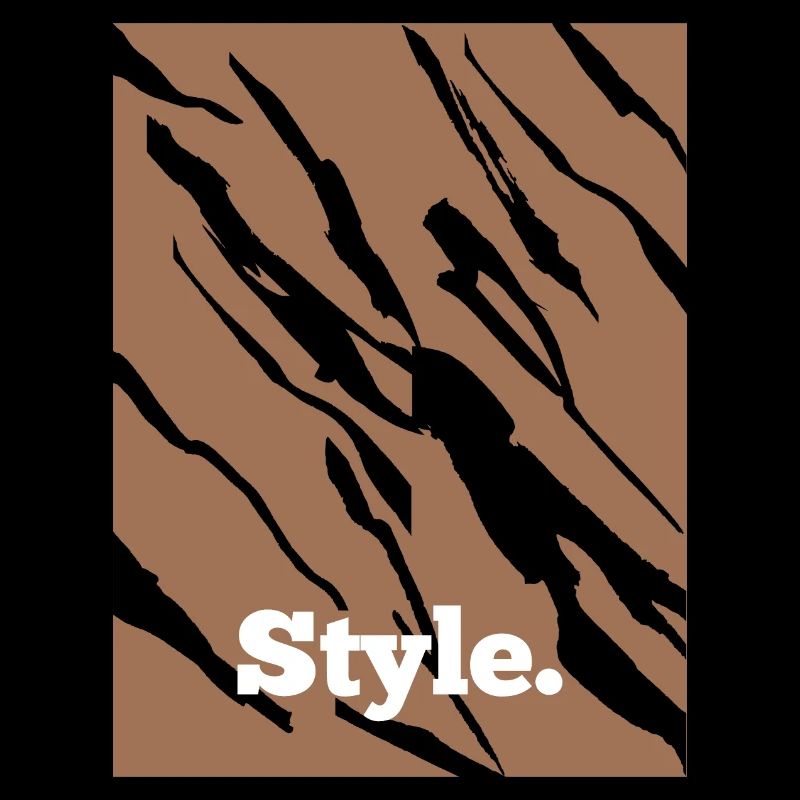 Style rayures imprimées animaux