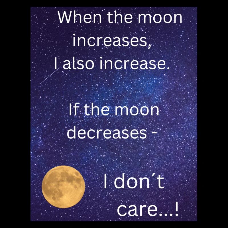 When the moon increases