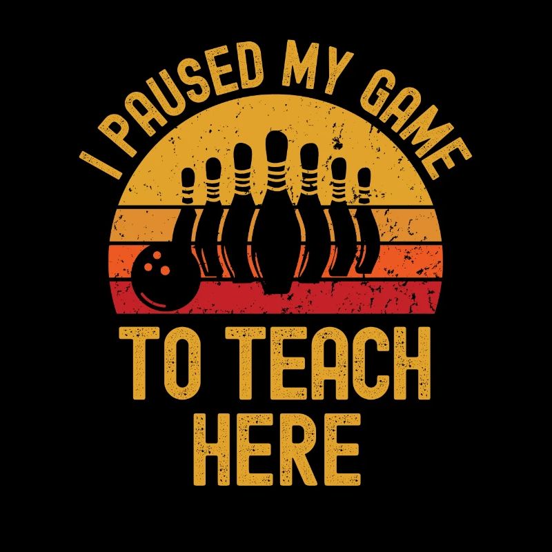 Bowling et professeur rétro vintage