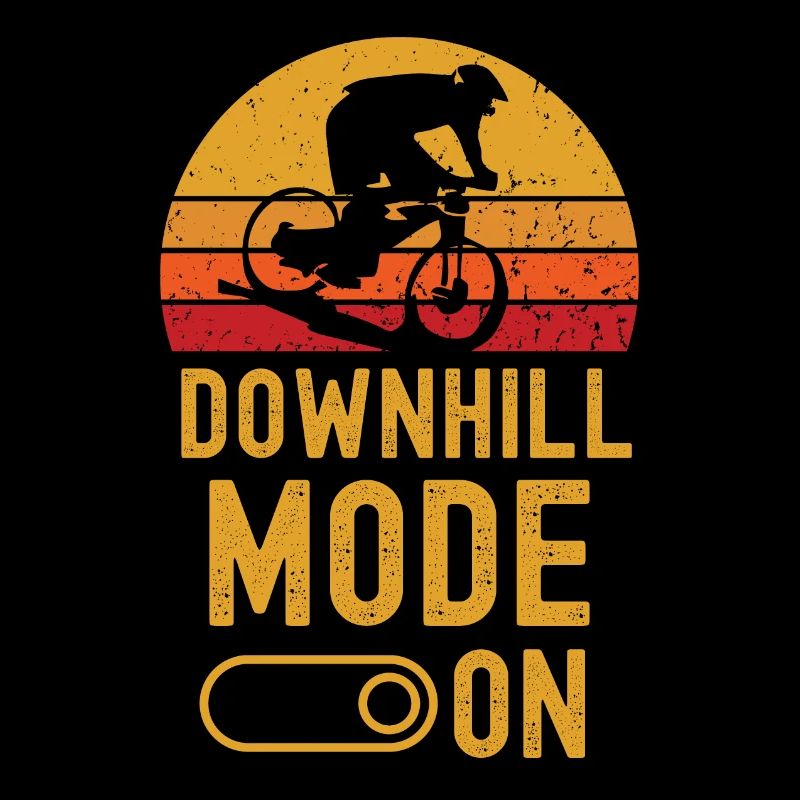 Downhill Mode on retro vintage
