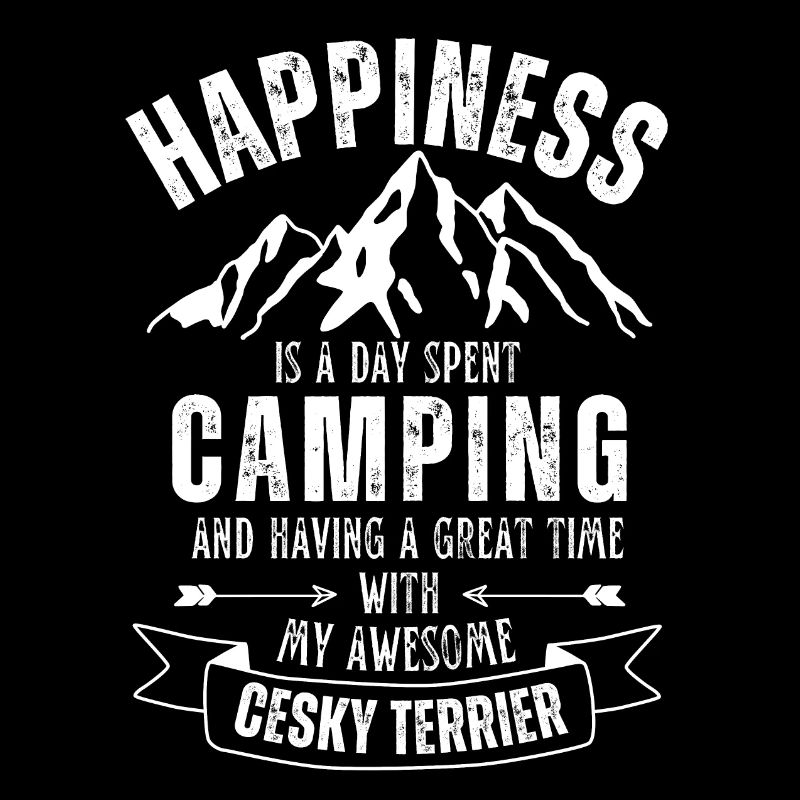Camping und Cesky-Terrier