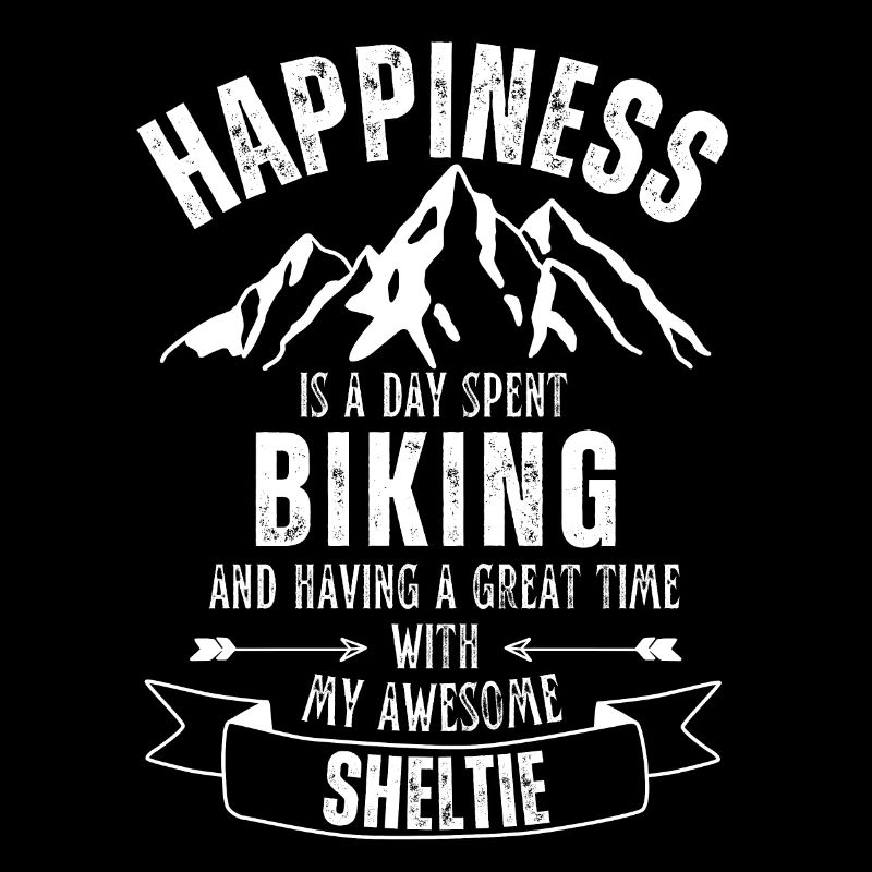 Cyclisme et chien de berger Shetland