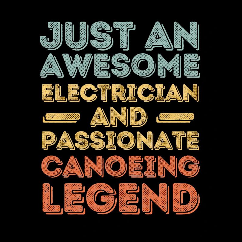 Electrician Canoe retro
