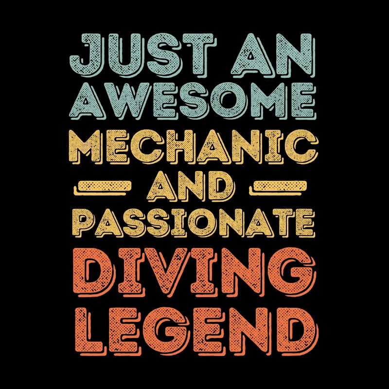 Mechanic diving retro