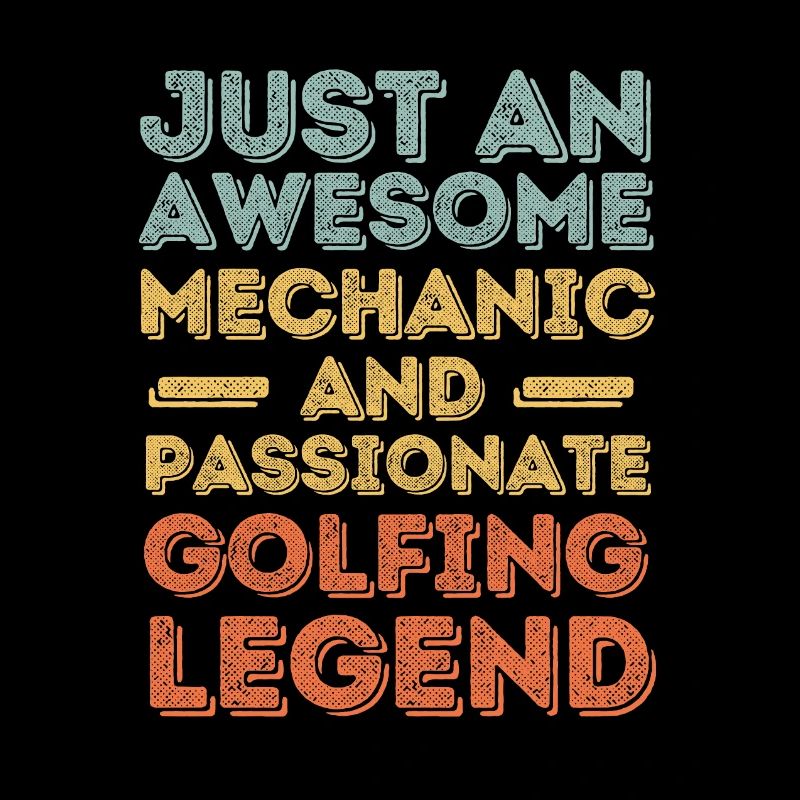 Mechanic golfing retro