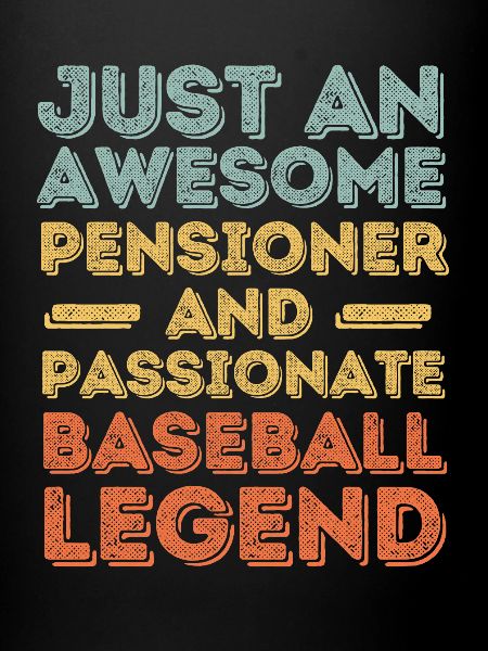 Pensioner baseball retro