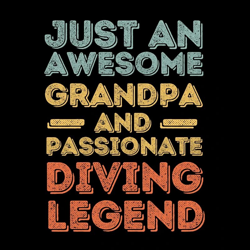 Grandpa Diving retro