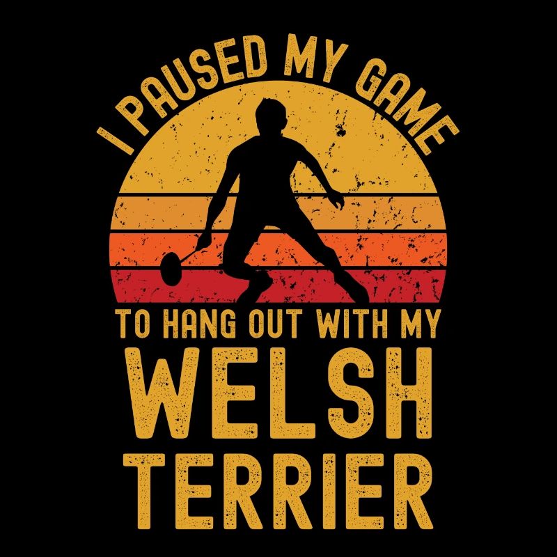 Badminton und Welsh Terrier