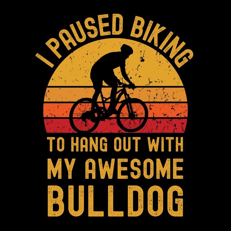 Cyclisme et bouledogue