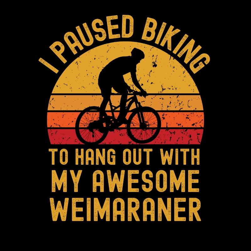 Cyclisme et Weimaraner