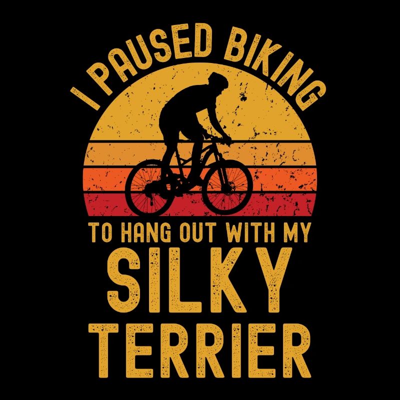 Cyclisme et Silky Terrier