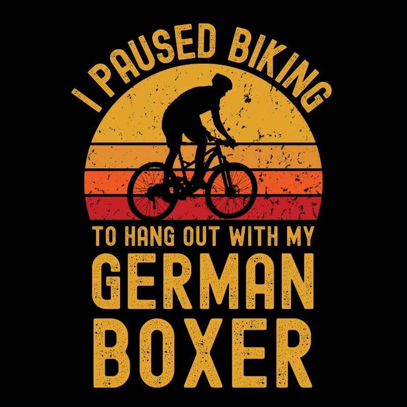 Radfahren und Deutscher Boxer