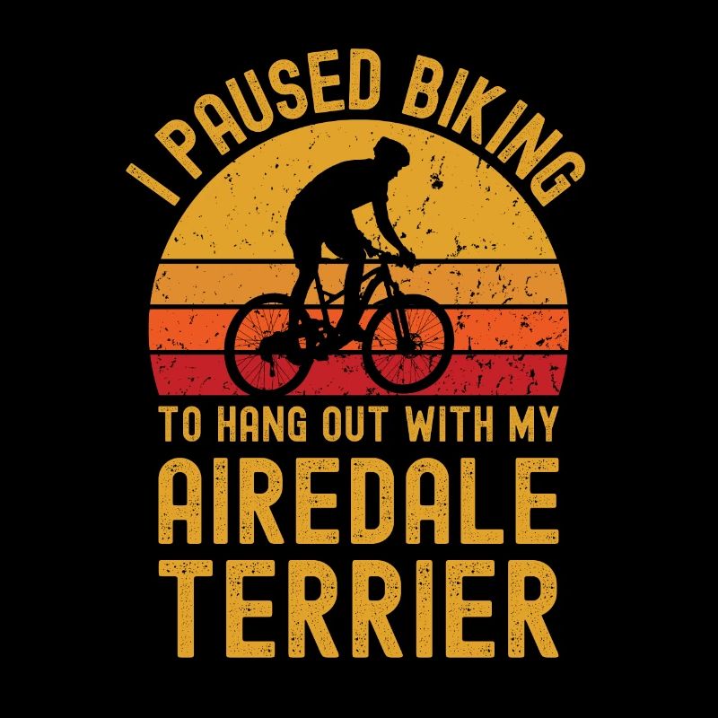 Cyclisme et Airedale Terrier