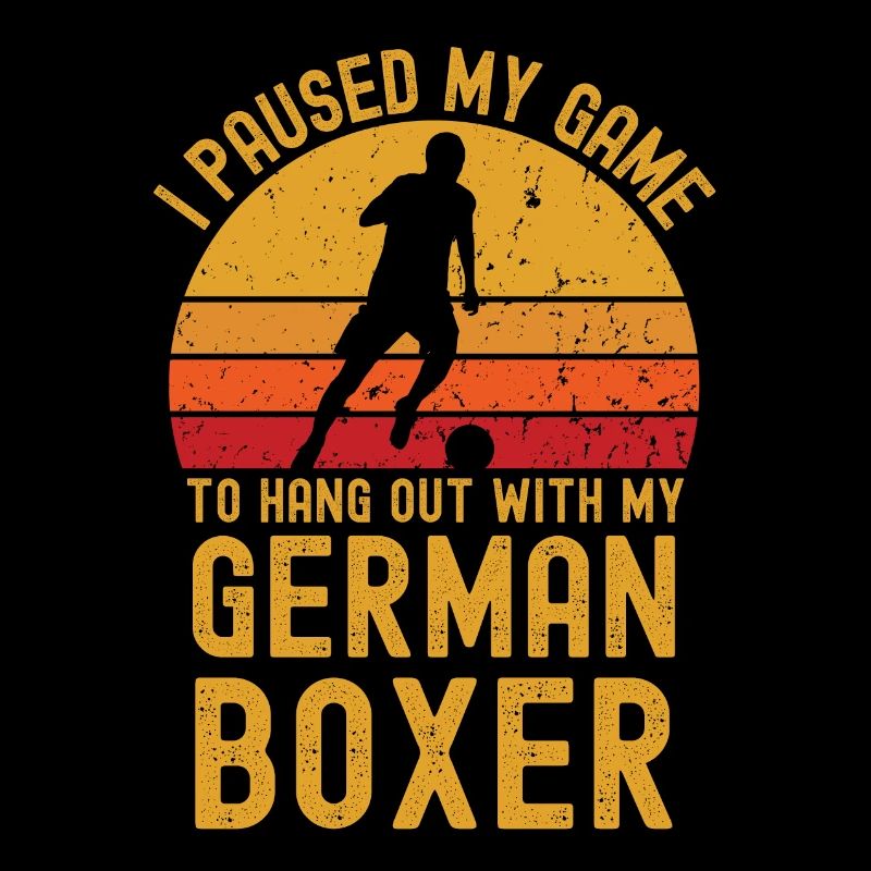 Fußball und Deutscher-Boxer