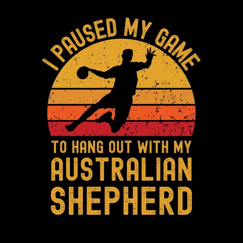 Handball and Australian Shepherd