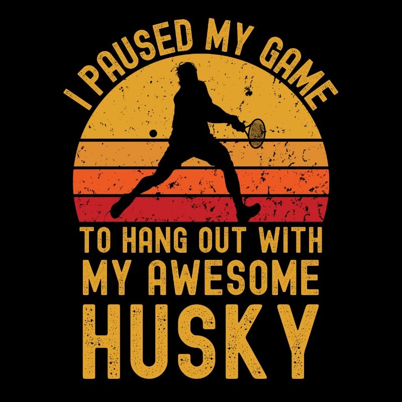 Tennis et Husky