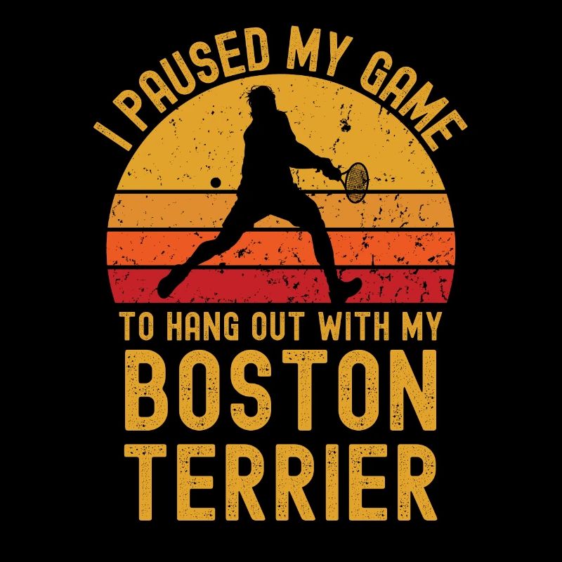 Tennis et Boston Terriers