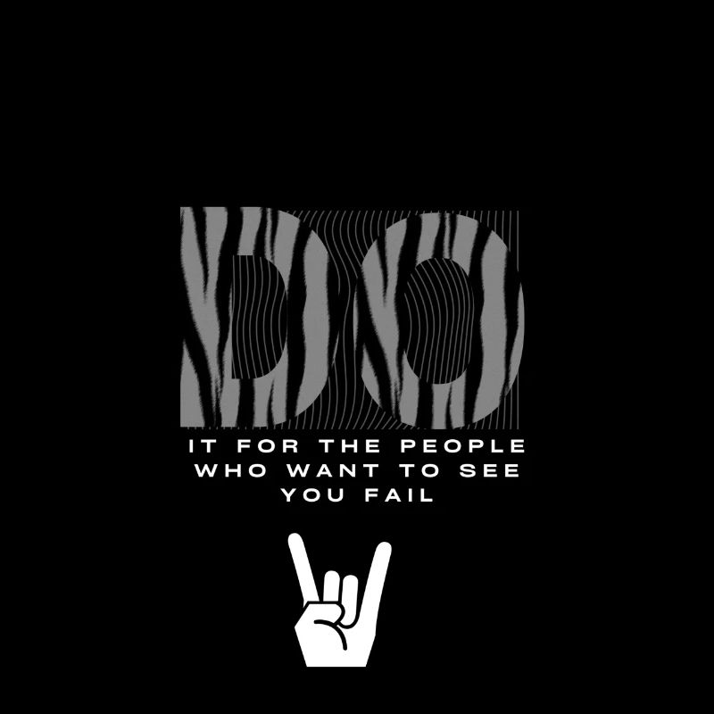 Black White Grey Modern Typography Tshirt Design