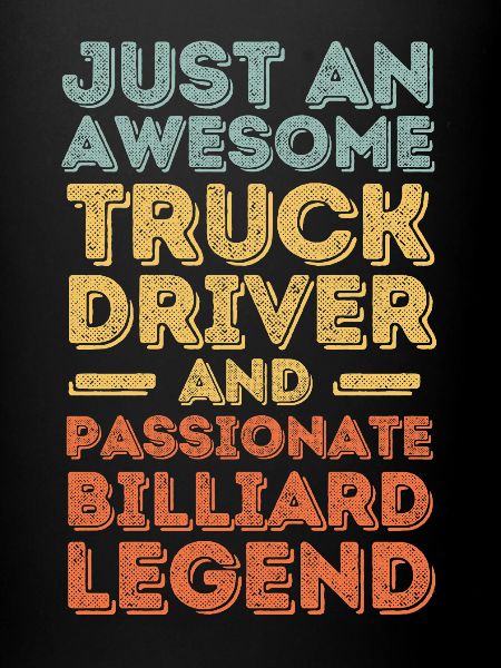Camionneur billard rétro